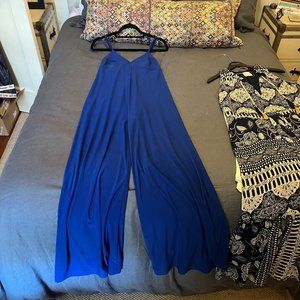 Norma Kamali royal blue jumpsuit